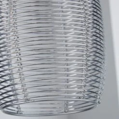 Dunelm Cigar Wire Silver Easy Fit Pendant -Lighting Heaven 1000011016 alt02