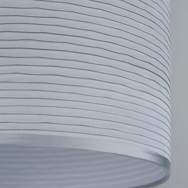 Dunelm Ripple Lamp Shade 24cm Silver 5 Dunelm Ripple Lamp Shade 24cm Silver - Image 3
