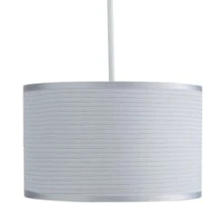 Dunelm Ripple Lamp Shade 24cm Silver 9 Dunelm Ripple Lamp Shade 24cm Silver -Lighting Heaven 1000049215 alt04