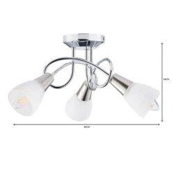 Dunelm Smithson 3 Light Chrome Ceiling Fitting 13 Dunelm Smithson 3 Light Chrome Ceiling Fitting -Lighting Heaven 1000056116 alt06