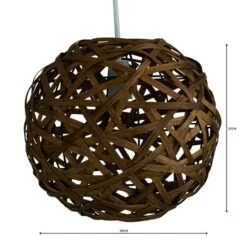 Apollo Bamboo Ball Easy Fit Pendant -Lighting Heaven 1000062365 alt04
