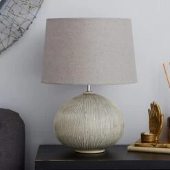 Dunelm Dahlia Scratched Resin Grey Table Lamp 9 Dunelm Dahlia Scratched Resin Grey Table Lamp -Lighting Heaven 1000062854 alt01