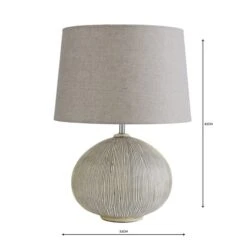 Dunelm Dahlia Scratched Resin Grey Table Lamp 12 Dunelm Dahlia Scratched Resin Grey Table Lamp -Lighting Heaven 1000062854 alt04