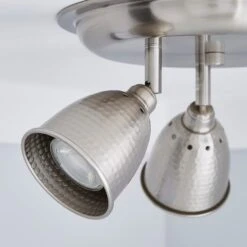 Masterlite Filbert 3 Light Hammered Chrome Spotlight -Lighting Heaven 1000081732 alt02