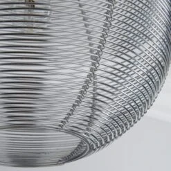 Dunelm Cigar Wire Round Silver Easy Fit Pendant -Lighting Heaven 1000084002 alt02