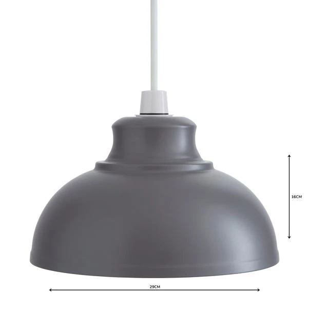 Dunelm Galley Grey Easy Fit Pendant 6 Dunelm Galley Grey Easy Fit Pendant - Image 4