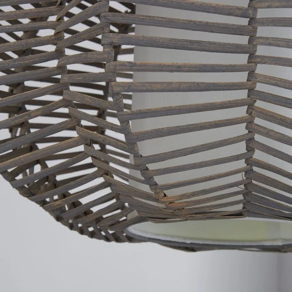 Dunelm Weave Wicker Natural Easy Fit Pendant 5 Dunelm Weave Wicker Natural Easy Fit Pendant - Image 3