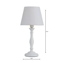 Dunelm Tofty Mini Ivory Table Lamp -Lighting Heaven 1000093314 alt04