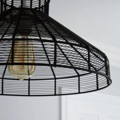 Forde Wire Black Easy Fit Pendant -Lighting Heaven 1000111805 alt02