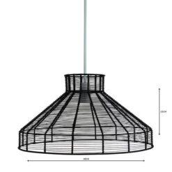 Forde Wire Black Easy Fit Pendant -Lighting Heaven 1000111805 alt04