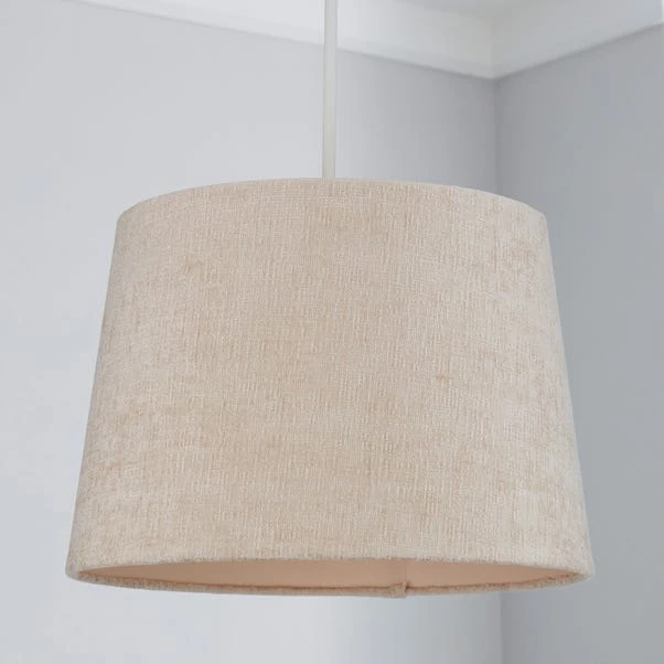 Dunelm Mons Chenille Lamp Shade 31cm Natural 4 Dunelm Mons Chenille Lamp Shade 31cm Natural - Image 2
