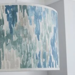 Dunelm Honesty Wave Lamp Shade 30cm Blue -Lighting Heaven 1000114659 alt02