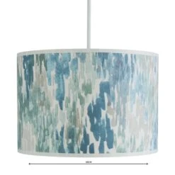 Dunelm Honesty Wave Lamp Shade 30cm Blue -Lighting Heaven 1000114659 alt04