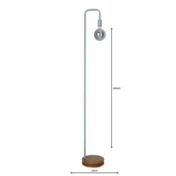 Dunelm Berko Grey Floor Lamp -Lighting Heaven 1000119705 alt04