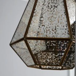 Dunelm Bemus Mercury Glass Easy Fit Pendant -Lighting Heaven 1000119709 alt02