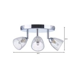 Dunelm Balston 3 Light Glass Spotlight -Lighting Heaven 1000119783 alt06