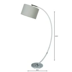 Dunelm Meson Chrome Floor Lamp 12 Dunelm Meson Chrome Floor Lamp -Lighting Heaven 1000119786 alt04