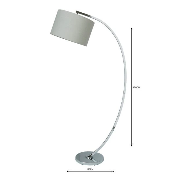 Dunelm Meson Chrome Floor Lamp 7 Dunelm Meson Chrome Floor Lamp - Image 5