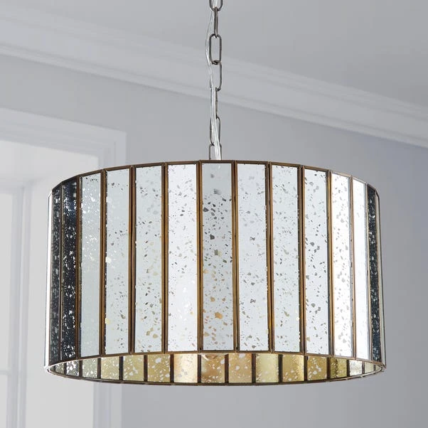 Dunelm Seraphina 1 Light Mercury Glass Pendant Ceiling Fitting 4 Dunelm Seraphina 1 Light Mercury Glass Pendant Ceiling Fitting - Image 2