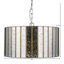 Dunelm Seraphina 1 Light Mercury Glass Pendant Ceiling Fitting 13 Dunelm Seraphina 1 Light Mercury Glass Pendant Ceiling Fitting -Lighting Heaven 1000119791 alt06
