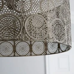 Dunelm Manila Nickel Easy Fit Pendant -Lighting Heaven 1000119856 alt02