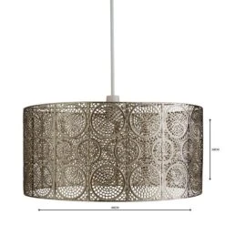 Dunelm Manila Nickel Easy Fit Pendant -Lighting Heaven 1000119856 alt04