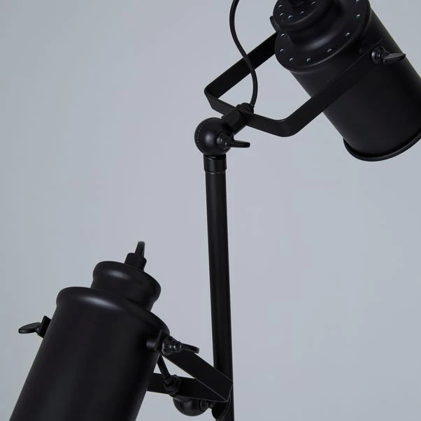 Dunelm Healy 2 Light Black Floor Lamp 6 Dunelm Healy 2 Light Black Floor Lamp - Image 4