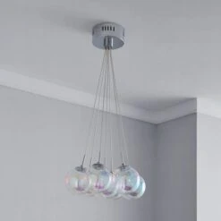 Dunelm Elmira 7 Light Bubble Glass Cluster Ceiling Fitting 9 Dunelm Elmira 7 Light Bubble Glass Cluster Ceiling Fitting -Lighting Heaven 1000119872 alt01
