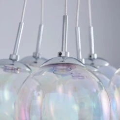 Dunelm Elmira 7 Light Bubble Glass Cluster Ceiling Fitting 11 Dunelm Elmira 7 Light Bubble Glass Cluster Ceiling Fitting -Lighting Heaven 1000119872 alt03