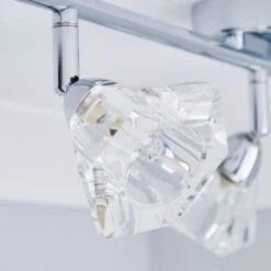 Dunelm Khobi 3 Light Glass Spotlight Bar -Lighting Heaven 1000119895 alt02