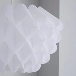 Dunelm Sochi Honeycombe White Easy Fit Pendant -Lighting Heaven 1000119928 alt02