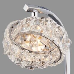 Dunelm Cecilie Chrome And Glass Table Lamp -Lighting Heaven 1000137341 alt02