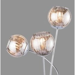 Dunelm Arta 3 Arm Smoked Glass Floor Lamp -Lighting Heaven 1000137348 alt02