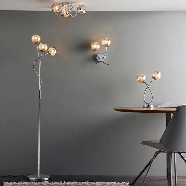 Dunelm Arta 2 Light Chrome Wall Light 8 Dunelm Arta 2 Light Chrome Wall Light - Image 6