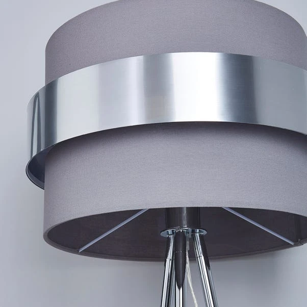 Dunelm Joey Tripod Grey Floor Lamp 5 Dunelm Joey Tripod Grey Floor Lamp - Image 3