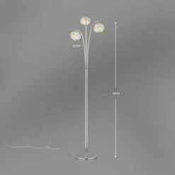 Dunelm Cecilie 3 Arm Chrome Floor Lamp 12 Dunelm Cecilie 3 Arm Chrome Floor Lamp -Lighting Heaven 1000137376 alt04