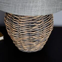 Dunelm Lari Split Weave Wicker Table Lamp -Lighting Heaven 1000137386 alt03