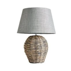 Dunelm Lari Split Weave Wicker Table Lamp -Lighting Heaven 1000137386 alt04