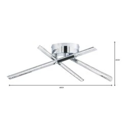 Dunelm Tassani 6 Light Integrated LED Bubble Acrylic Ceiling Fitting -Lighting Heaven 1000137397 alt06