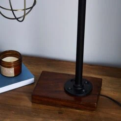 Dunelm Milas Pipe Black Industrial Table Lamp 11 Dunelm Milas Pipe Black Industrial Table Lamp -Lighting Heaven 1000139077 alt03