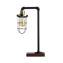Dunelm Milas Pipe Black Industrial Table Lamp 12 Dunelm Milas Pipe Black Industrial Table Lamp -Lighting Heaven 1000139077 alt04