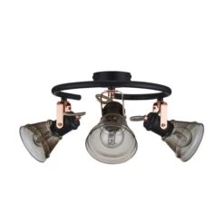 Dunelm Milas 3 Light Black Industrial Semi-Flush Ceiling Fitting 13 Dunelm Milas 3 Light Black Industrial Semi-Flush Ceiling Fitting -Lighting Heaven 1000139082 alt06