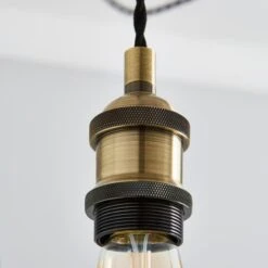 Dunelm Logan 5 Light Spider Antique Brass Industrial Cluster Flex Fitting 11 Dunelm Logan 5 Light Spider Antique Brass Industrial Cluster Flex Fitting -Lighting Heaven 1000139088 alt03