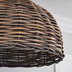 Dunelm Lari Split Weave Grey Easy Fit Pendant -Lighting Heaven 1000139117 alt02