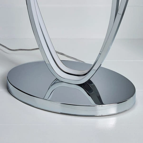 Dunelm Menton Dimmable Integrated LED Chrome Floor Lamp 6 Dunelm Menton Dimmable Integrated LED Chrome Floor Lamp - Image 4