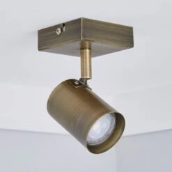 Dunelm Newark 1 Light Antique Bronze Spotlight -Lighting Heaven 1000149065 alt01