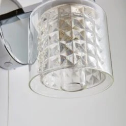 Dunelm Hylton Glass Bathroom Wall Light 10 Dunelm Hylton Glass Bathroom Wall Light -Lighting Heaven 1000149066 alt02
