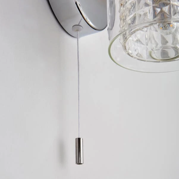 Dunelm Hylton Glass Bathroom Wall Light 6 Dunelm Hylton Glass Bathroom Wall Light - Image 4