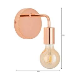 Dunelm Adonis Copper Wall Light -Lighting Heaven 1000149077 alt06