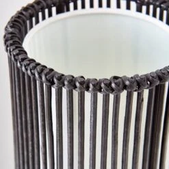 Dunelm Alec Natural Cane Black Floor Lamp 11 Dunelm Alec Natural Cane Black Floor Lamp -Lighting Heaven 1000149078 alt03